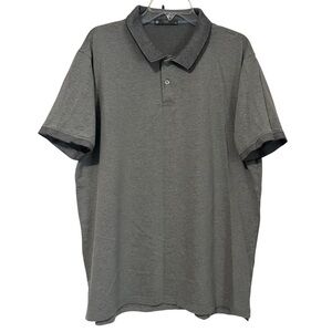 Men’s XL stretchy cotton gray polo shirt